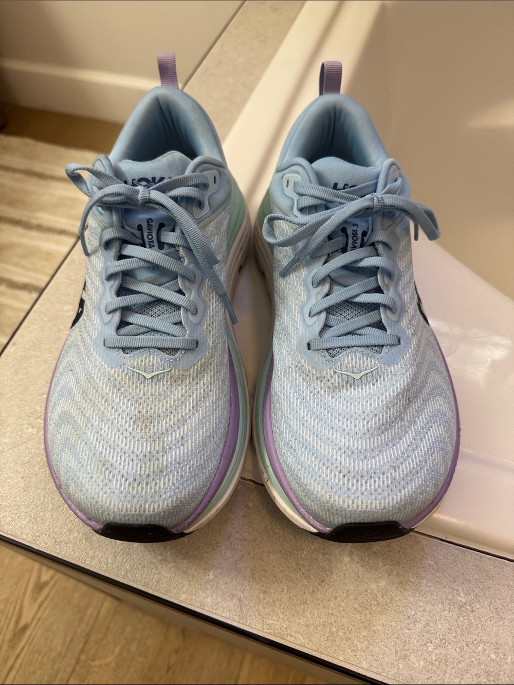 Hoka Light Blue Women's Running Sneakers